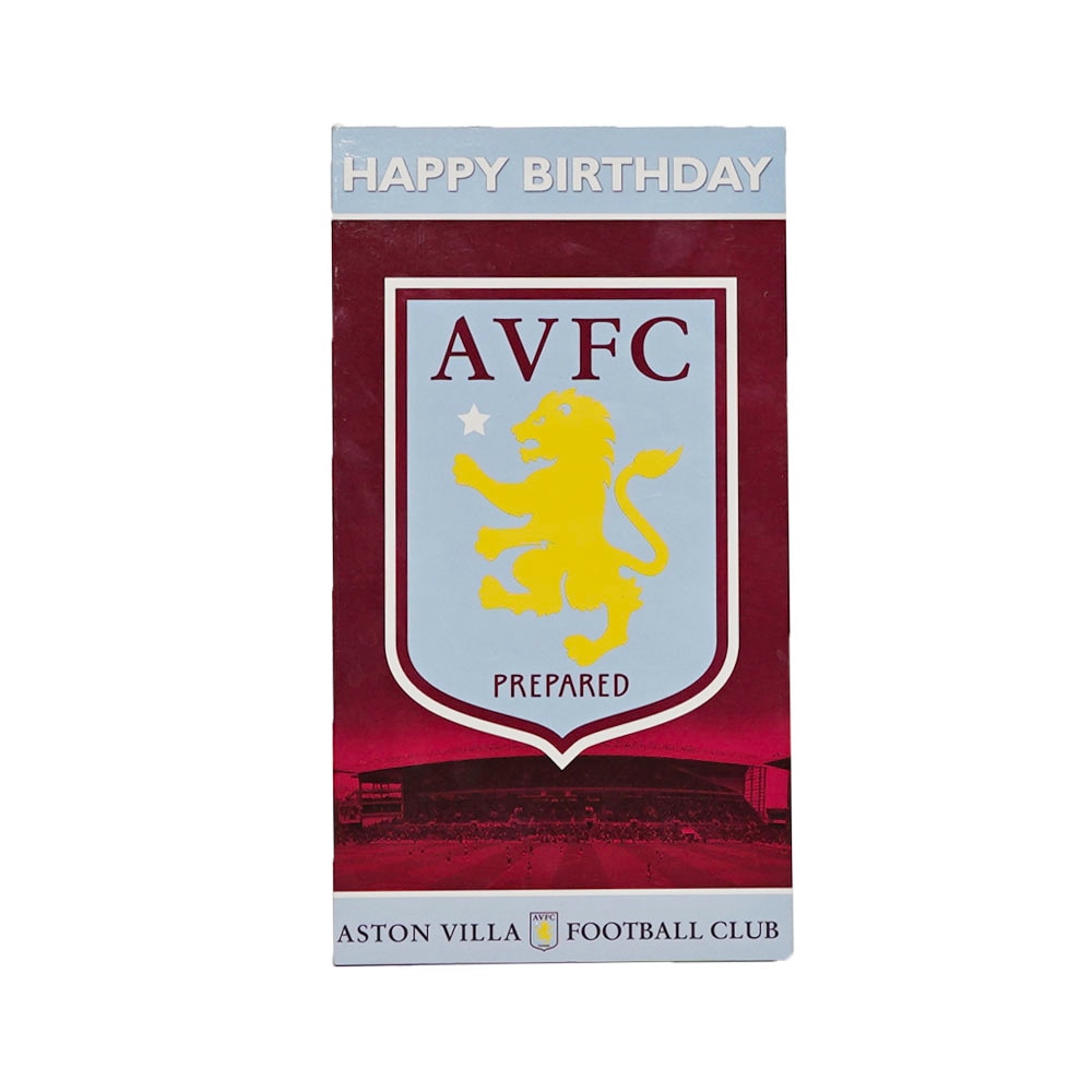 Official Product Aston Villa Bursdagskort Burgunder