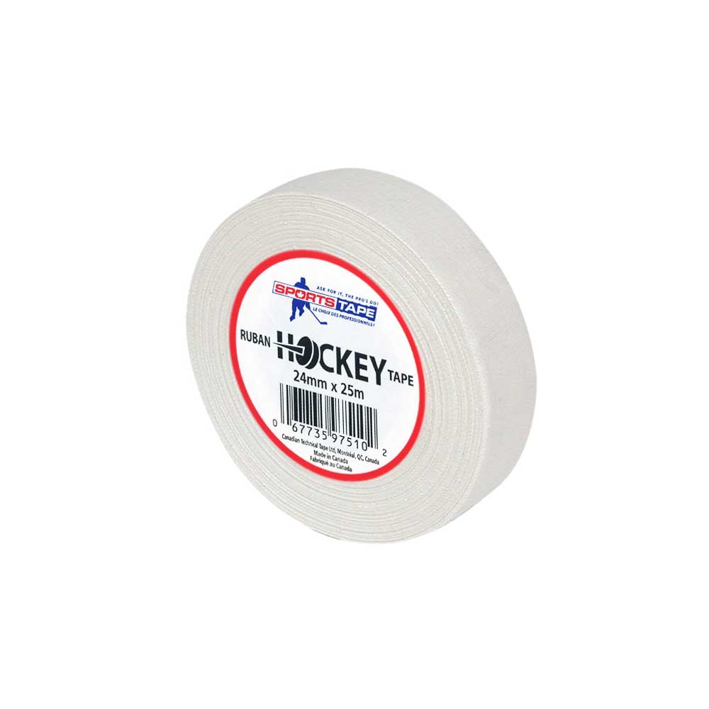 Sportstape Tekstiltape Hockey Smal Hvit