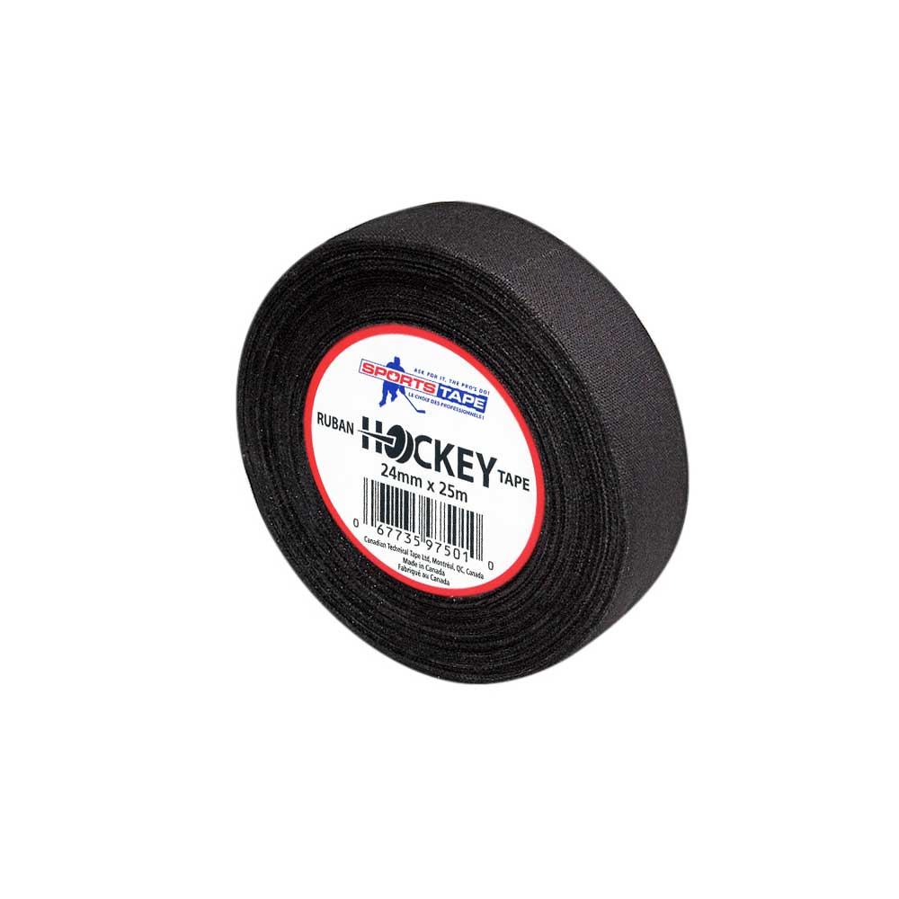 Sportstape Tekstiltape Hockey Smal Svart