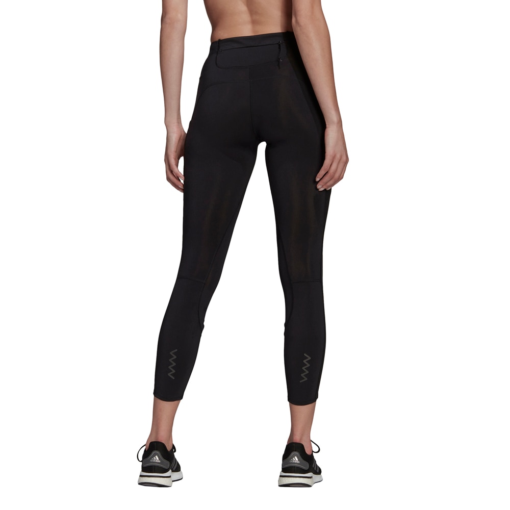 Adidas Run Fast Shine Tights Dame Sort