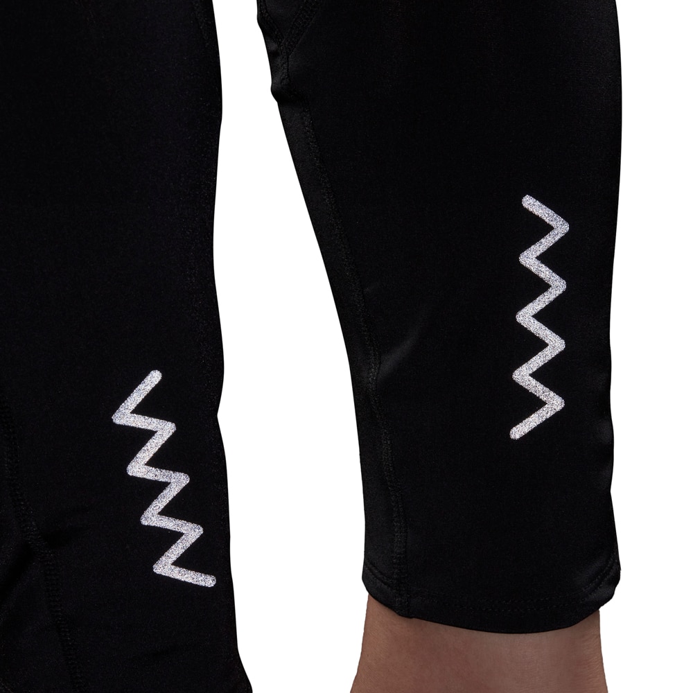 Adidas Run Fast Shine Tights Dame Sort