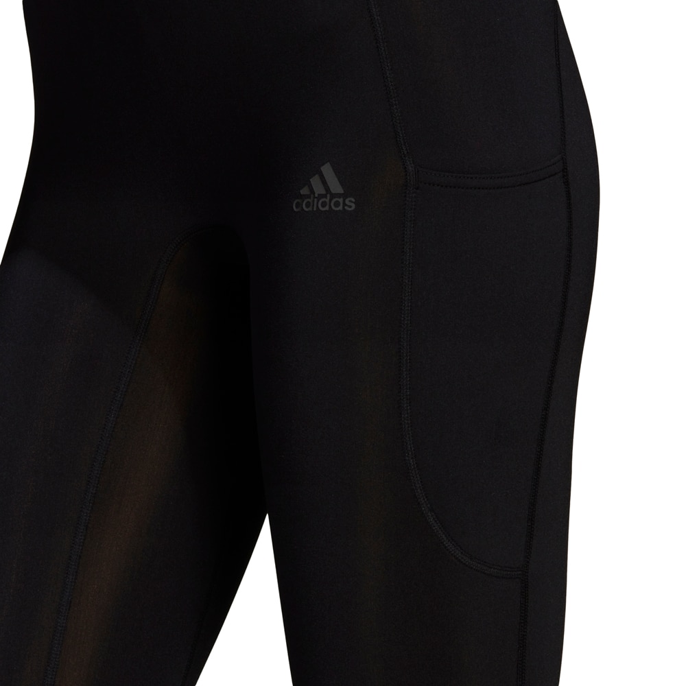 Adidas Run Fast Shine Tights Dame Sort