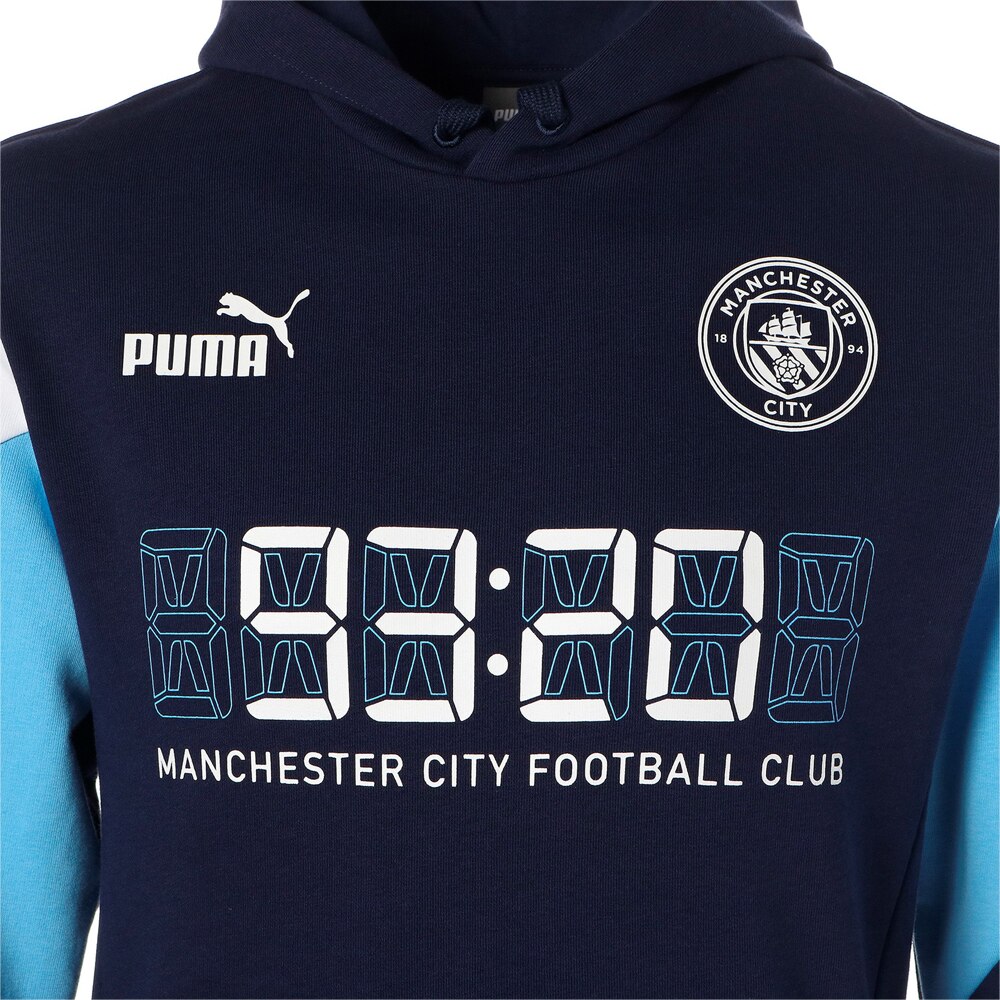 Puma Manchester City Culture Hoodie Hettegenser Barn Marine