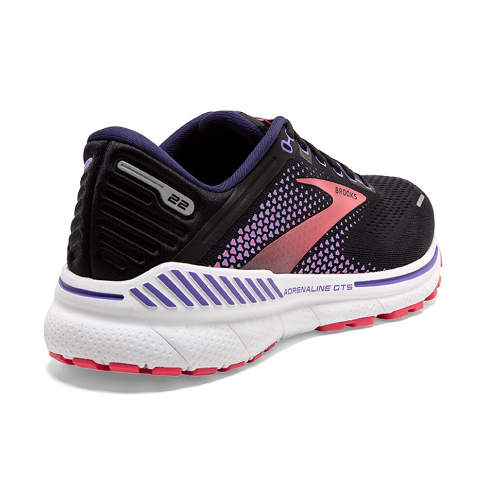 Brooks Adrenaline GTS 22 Joggesko Dame Sort/Rosa