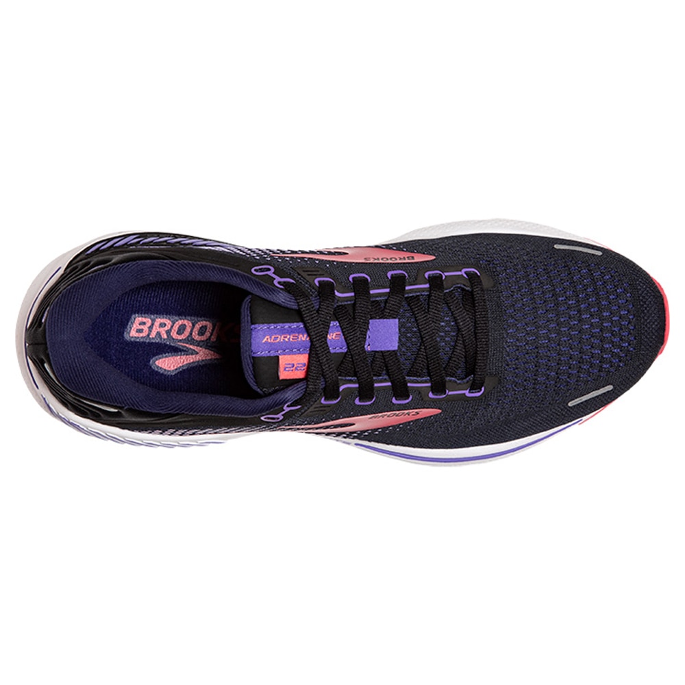 Brooks Adrenaline GTS 22 Joggesko Dame Sort/Rosa