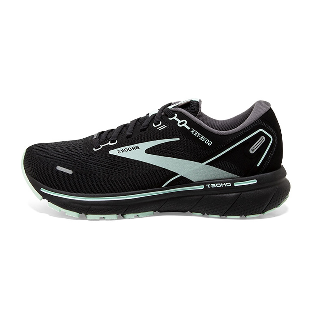 Brooks Ghost 14 GTX Joggesko Dame Sort/Turkis