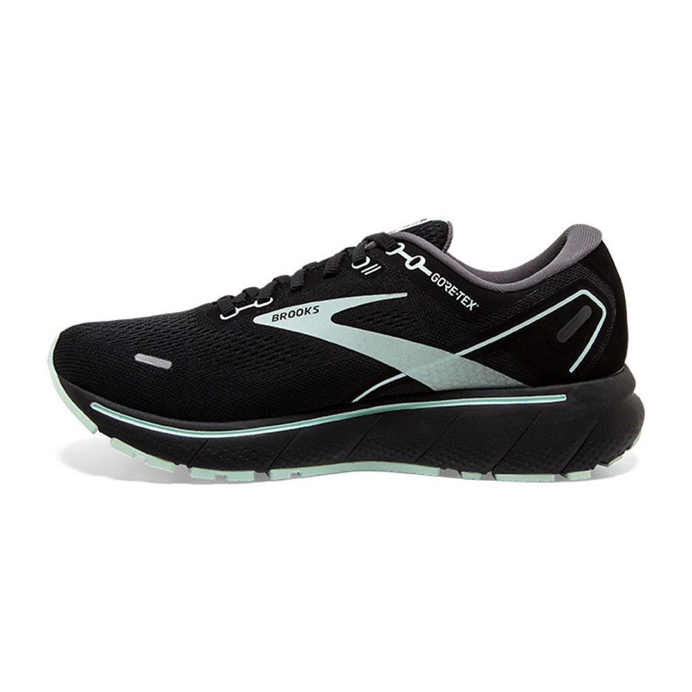 Brooks Ghost 14 GTX Joggesko Dame Sort/Turkis