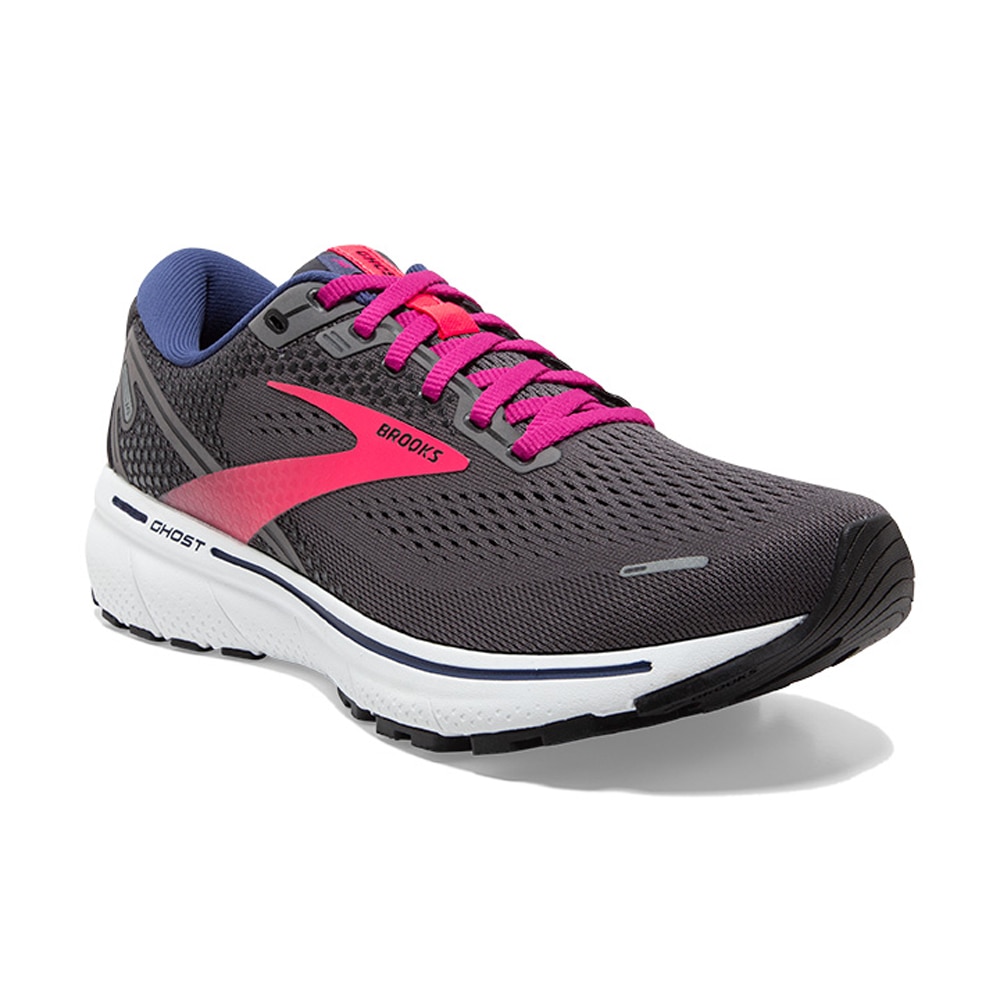 Brooks Ghost 14 Joggesko Dame Grå/Rosa