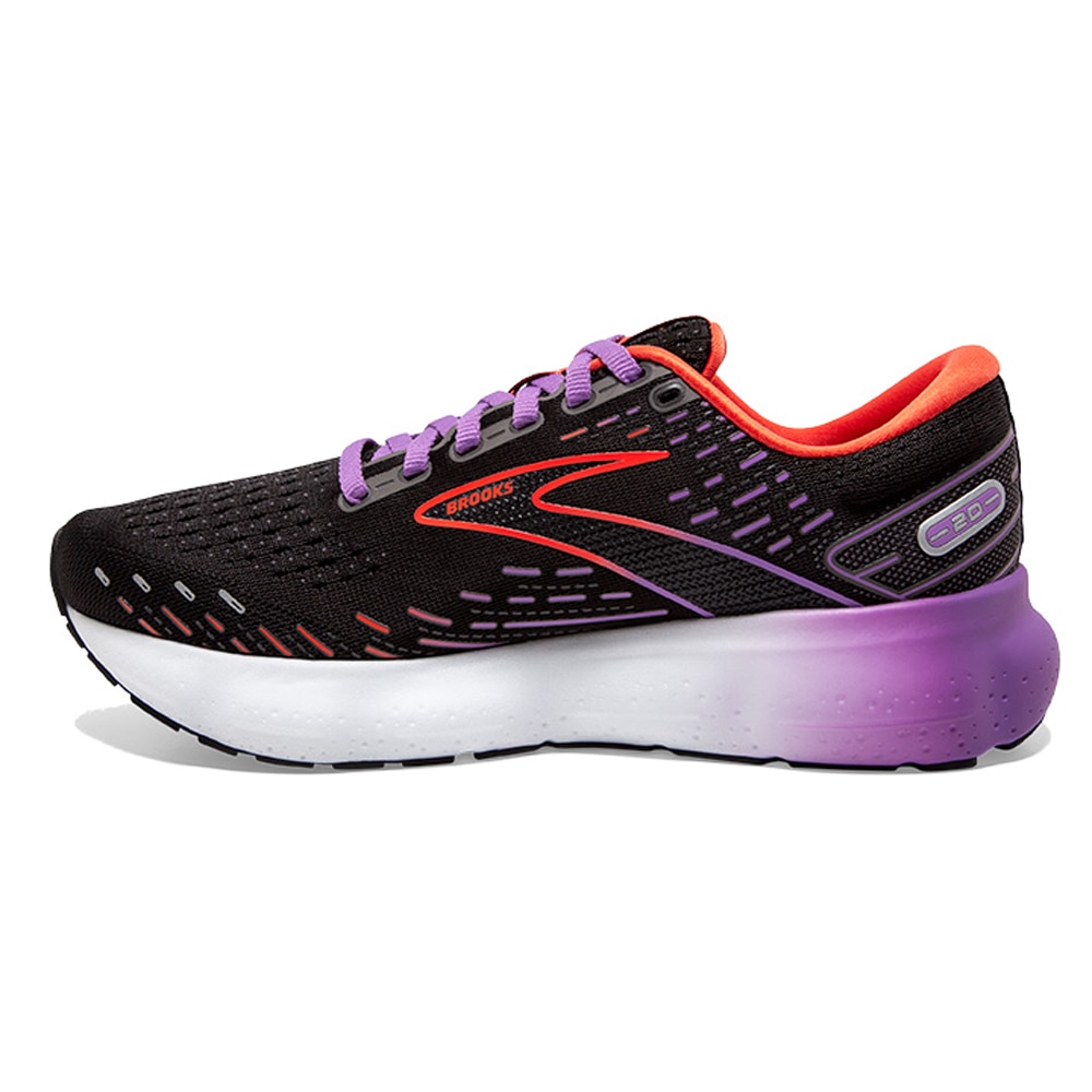 Brooks Glycerin 20 Joggesko Dame Sort/Lilla