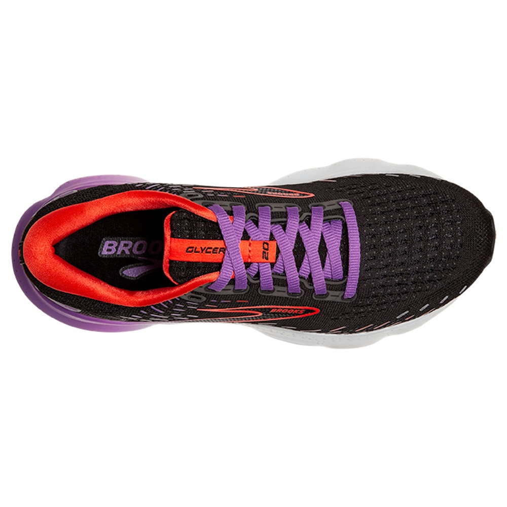 Brooks Glycerin 20 Joggesko Dame Sort/Lilla