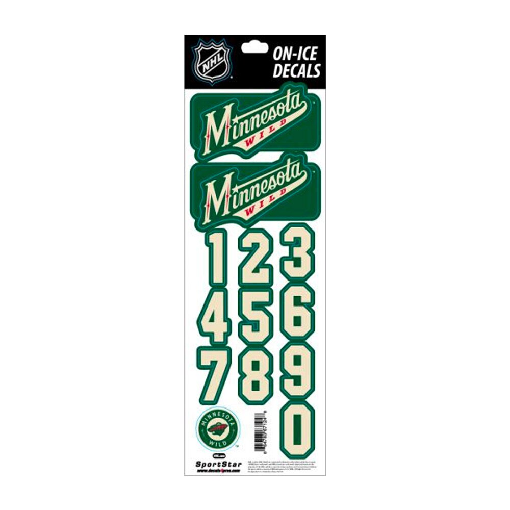 SportStar NHL Decals Minnesota Wild