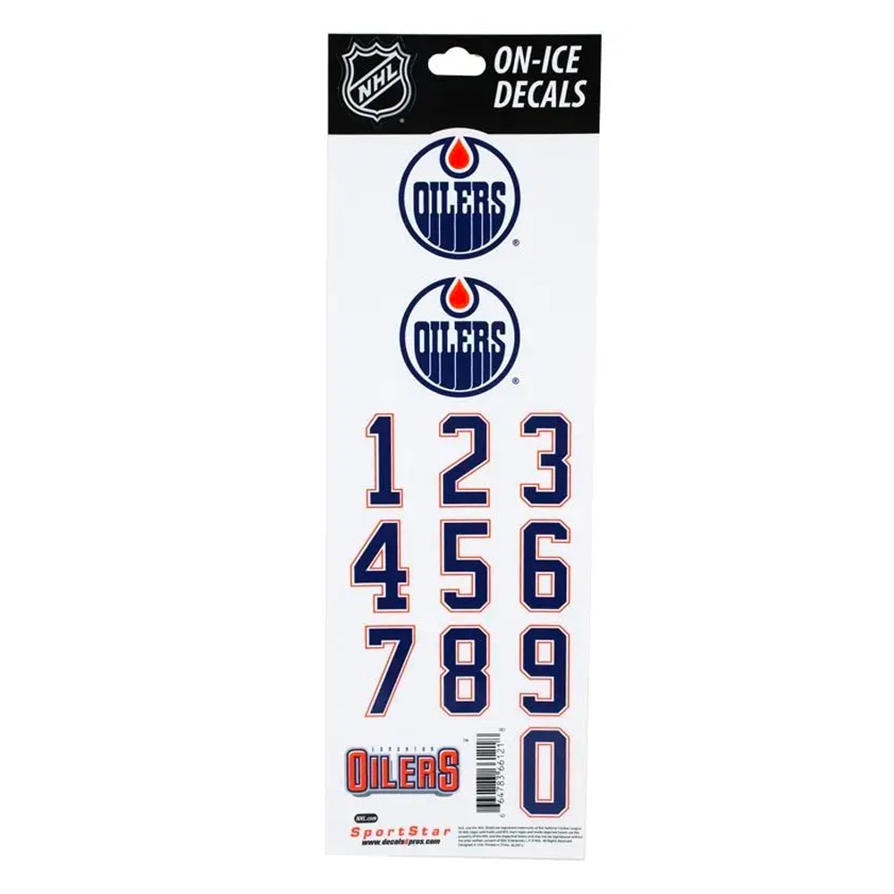 SportStar NHL Decals Edmonton Oilers