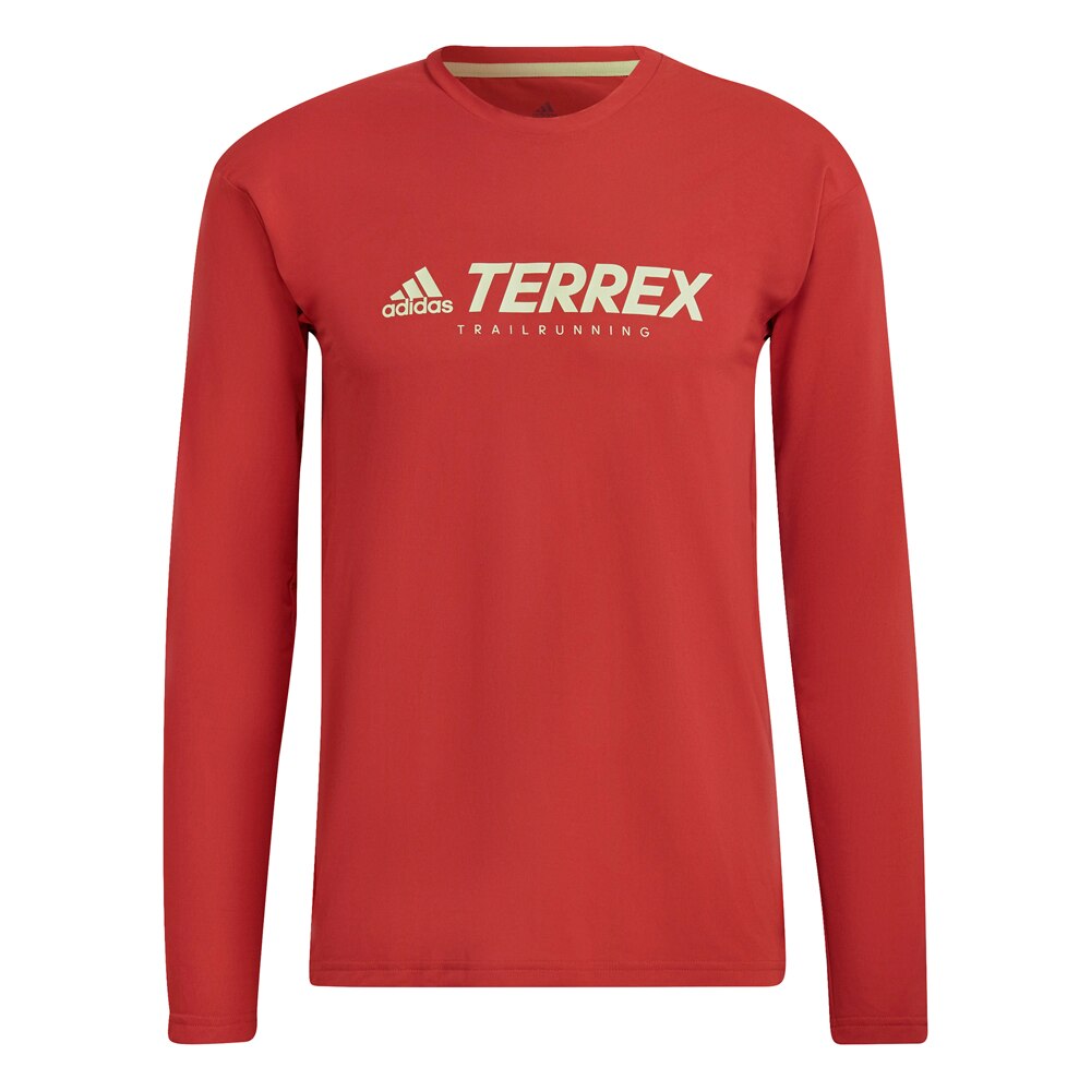 Adidas Terrex Trail Langermet Trøye Herre Rød