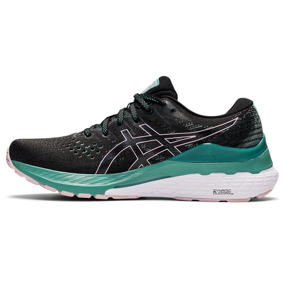 Asics Gel-Kayano 28 Joggesko Dame Sort/Grønn/Turkis