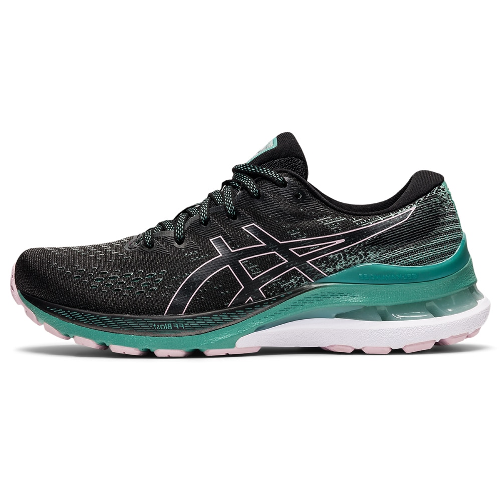 Asics Gel-Kayano 28 Joggesko Dame Sort/Grønn/Turkis