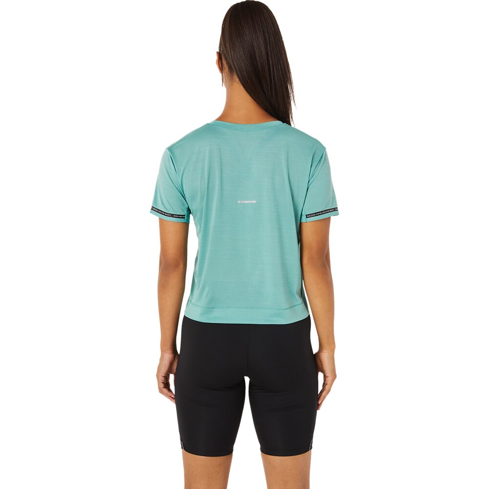 Asics Race Crop Top Dame Turkis 