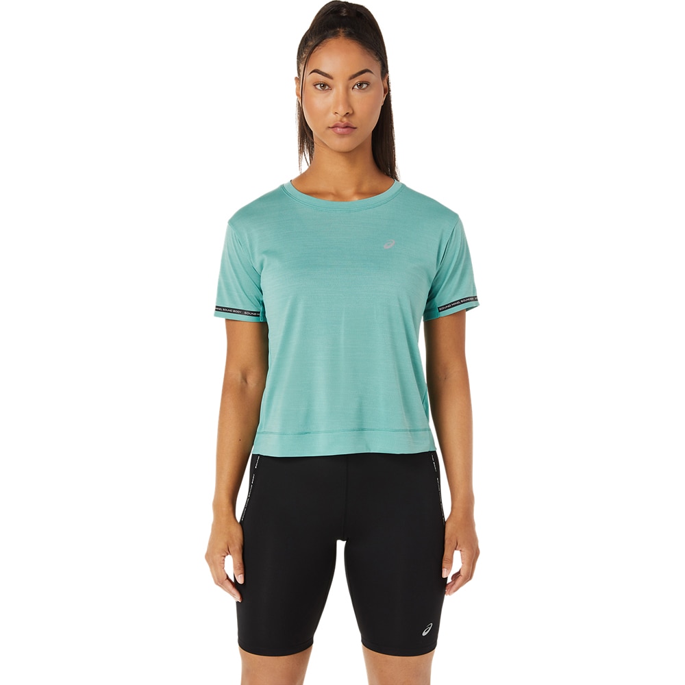 Asics Race Crop Top Dame Turkis 