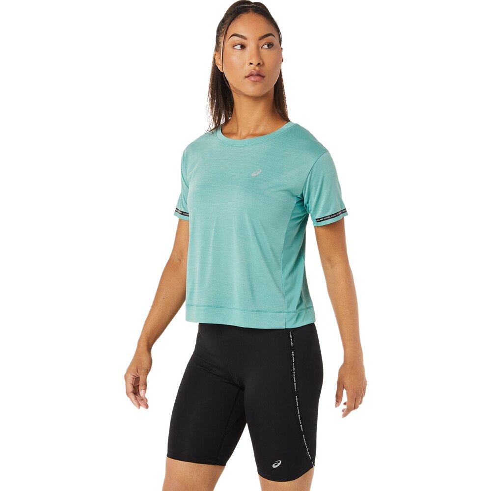 Asics Race Crop Top Dame Turkis 