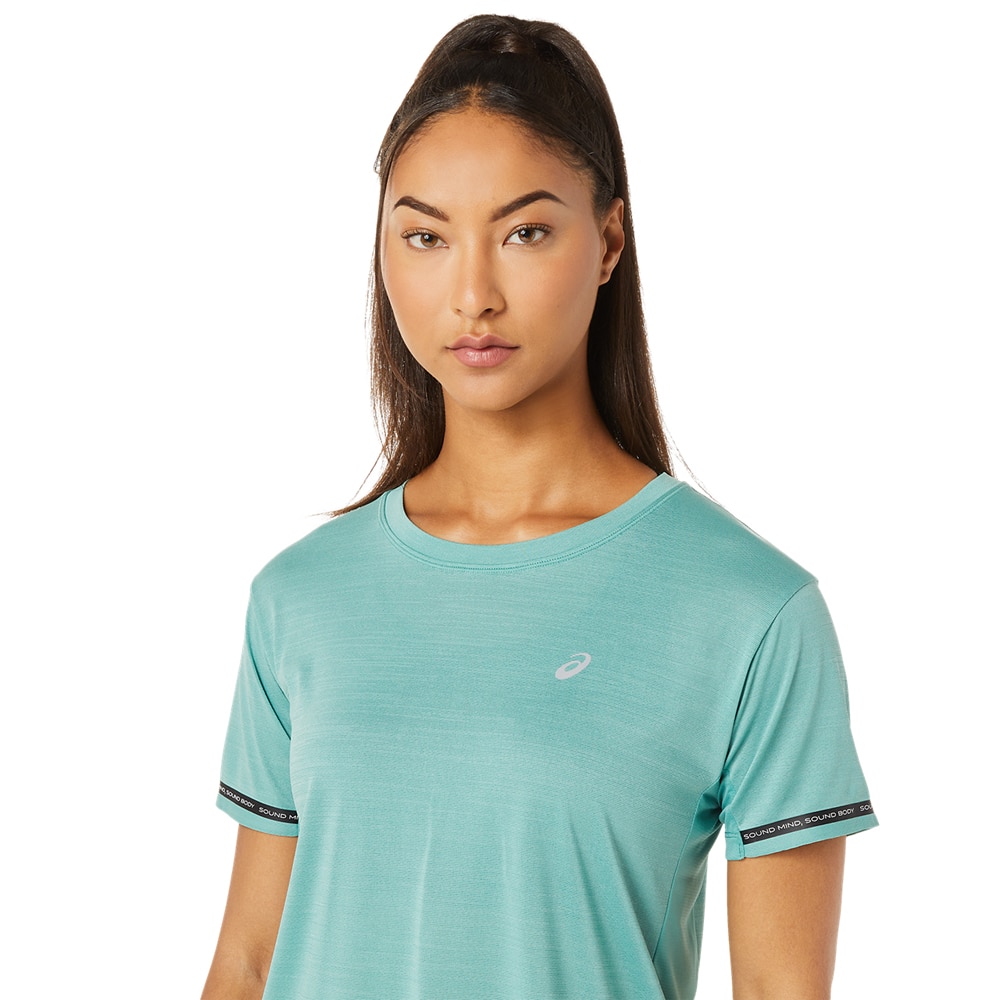 Asics Race Crop Top Dame Turkis 