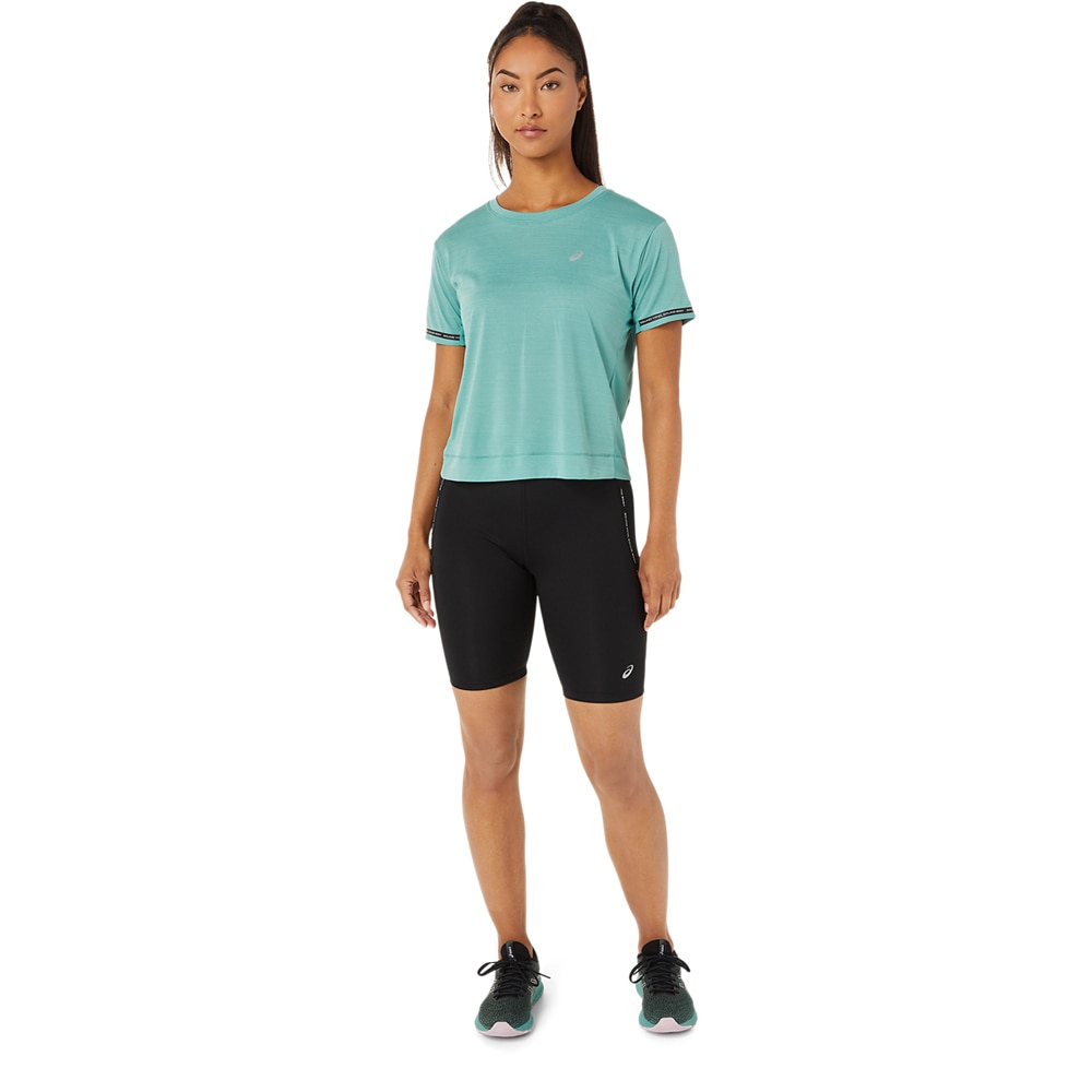 Asics Race Crop Top Dame Turkis 