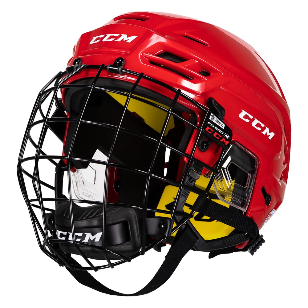 Ccm Tacks 210 Combo Hockeyhjelm Rød