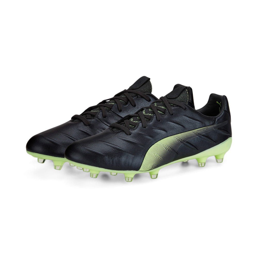 Puma King Platinum 21 FG/AG Fotballsko Sort/Grønn