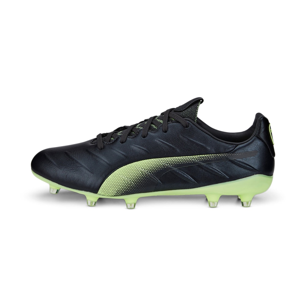 Puma King Platinum 21 FG/AG Fotballsko Sort/Grønn