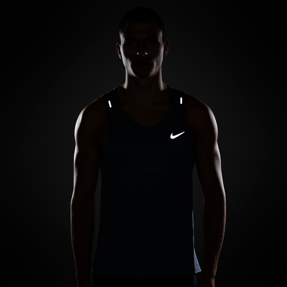 Nike Miler Løpesinglet Herre Grå