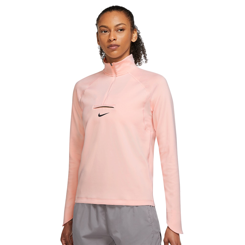 Nike Dri-Fit Trail Element Midlayer Treningsgenser Dame Lyserosa