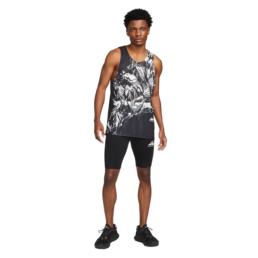 Nike Dri-Fit Trail Rise 365 Singlet Herre Sort/Hvit