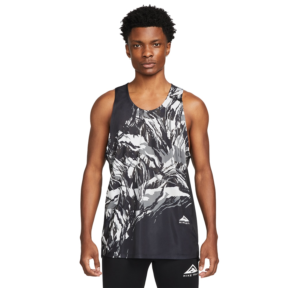 Nike Dri-Fit Trail Rise 365 Singlet Herre Sort/Hvit