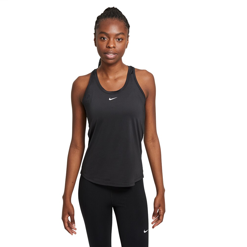 Nike NK One DF Slim Singlet Dame Sort 