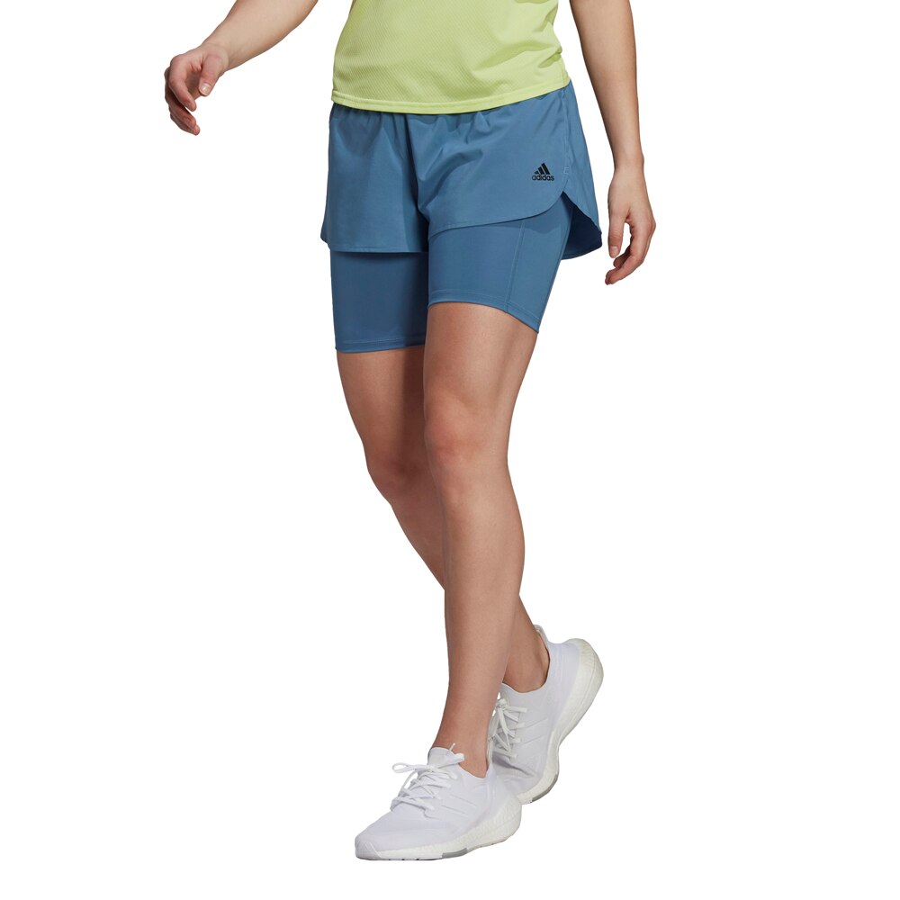 Adidas Ri 3b 2in1 Løpeshorts Dame Blå