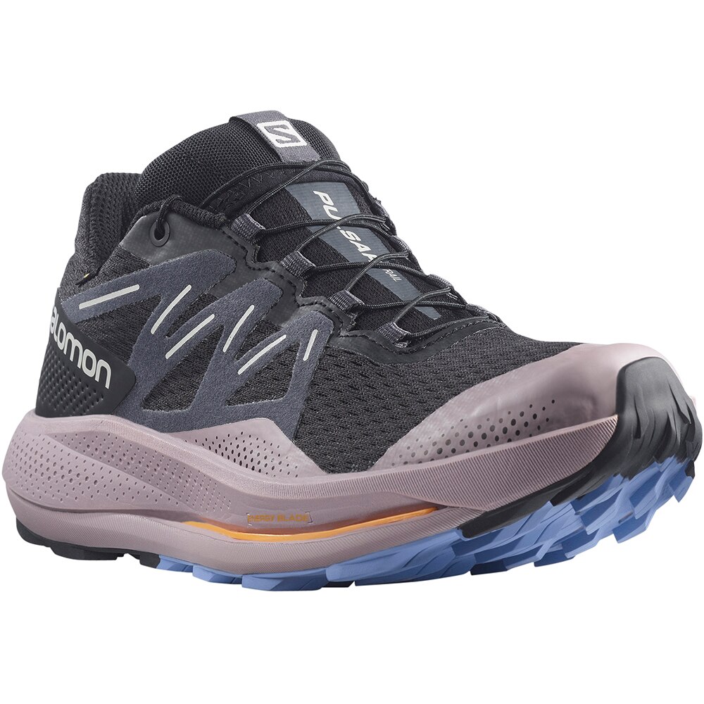 Salomon Pulsar Trail GTX Joggesko Dame Sort/Lilla