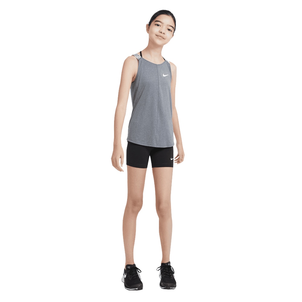 Nike Dri-Fit 3in Shorts Jente Sort