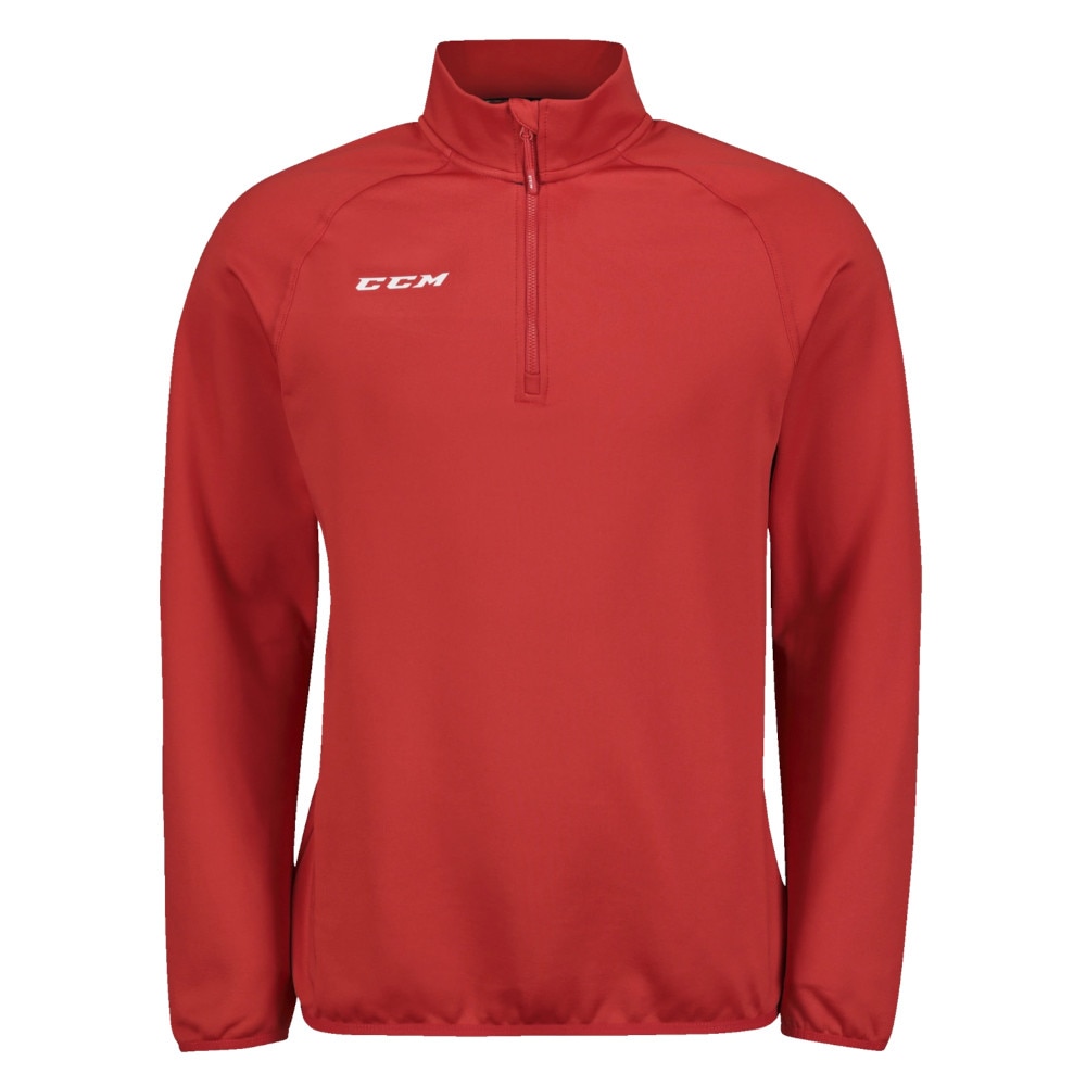 Ccm Locker Room Half Zip Junior Genser Rød