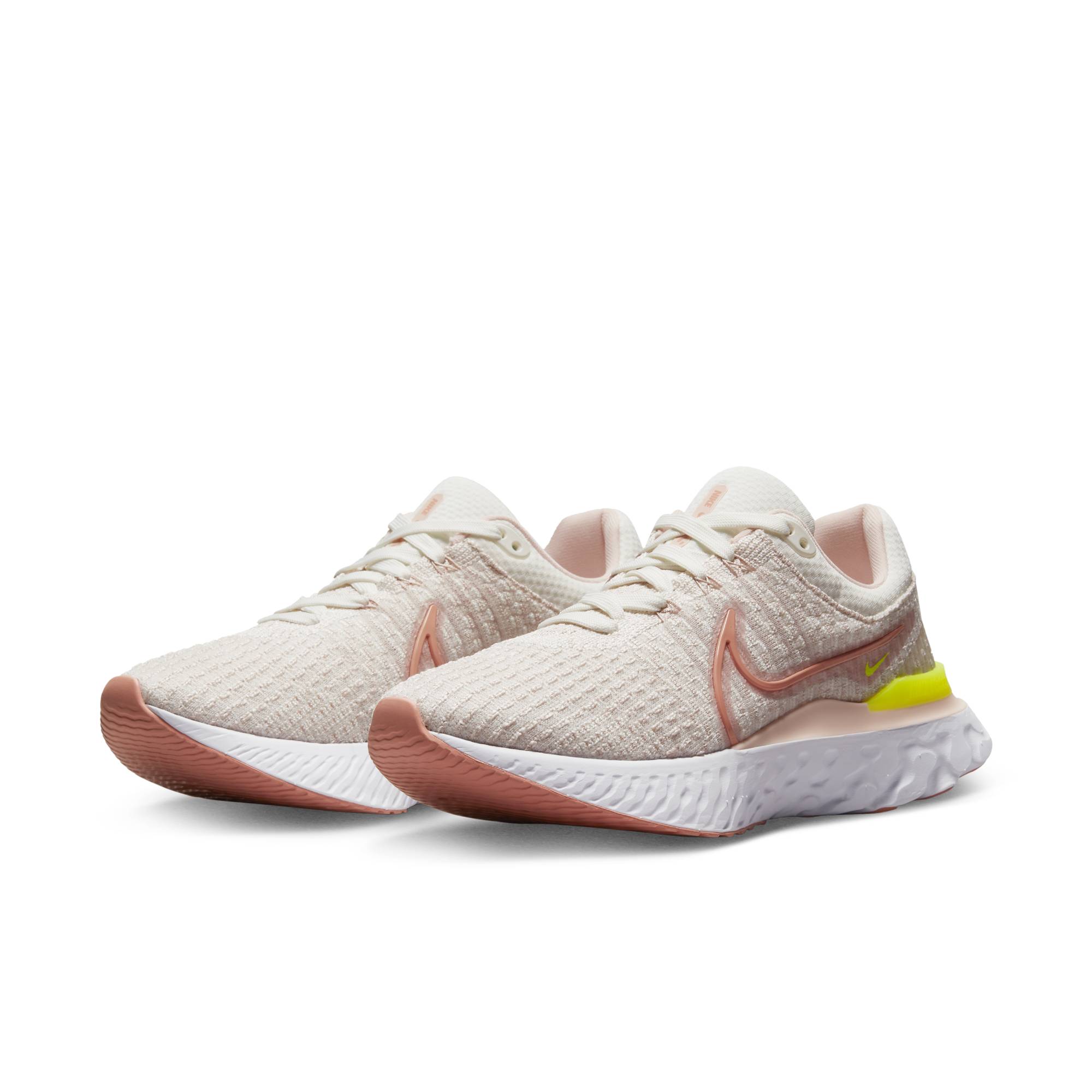 Nike React Infinity Run Flyknit 3 Joggesko Dame Lyserosa