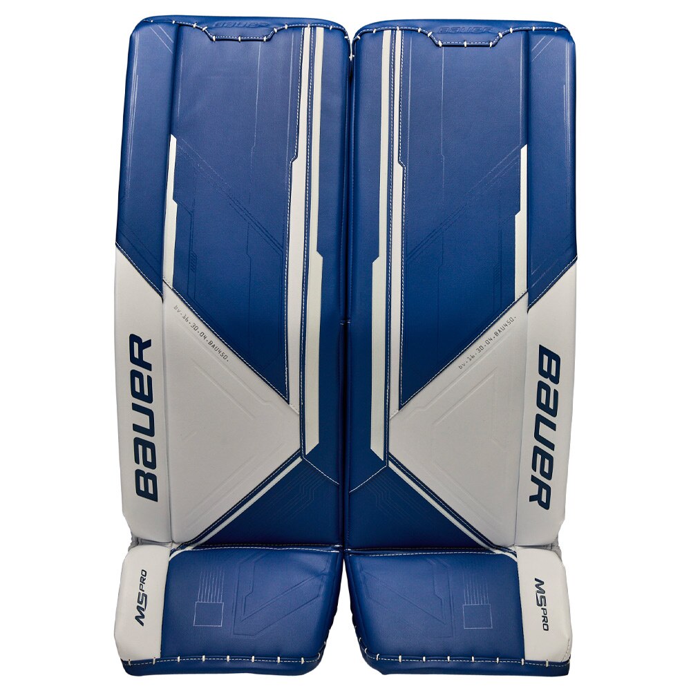 Bauer Supreme M5 PRO Keeperskinn Hvit/Blå