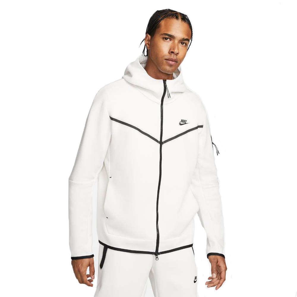 Nike Tech Fleece FullZip Hettegenser Hvit 