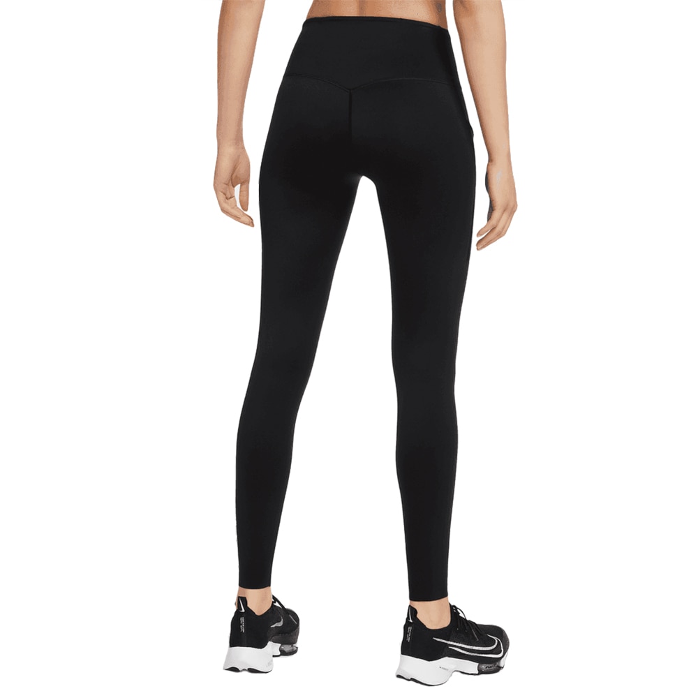 Nike Dri-Fit Go MR Tights Dame Sort 