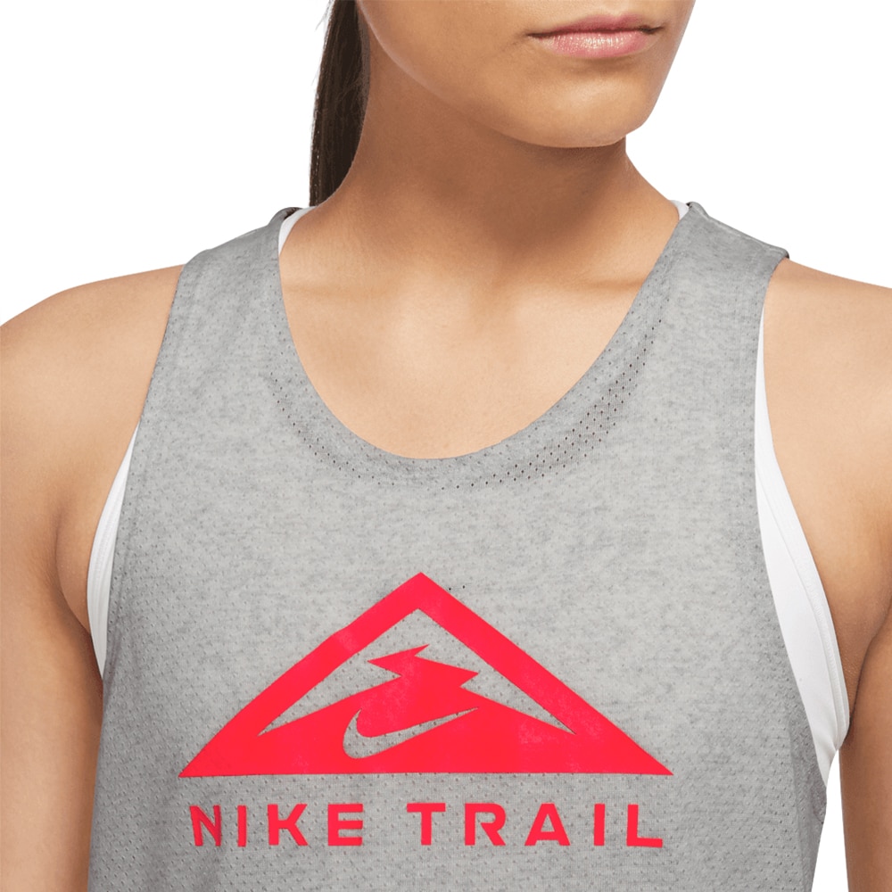 Nike Dri-Fit Trail Tank Dame Grå/Rosa