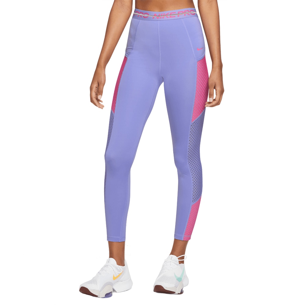 Nike Dri-Fit Pro Løpetights Dame Lilla/Rosa