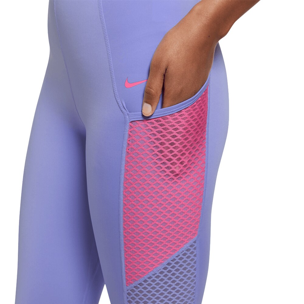 Nike Dri-Fit Pro Løpetights Dame Lilla/Rosa