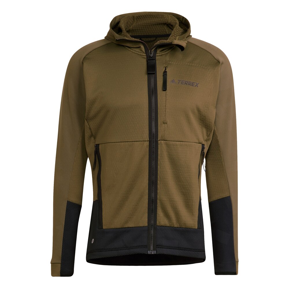 Adidas Terrex Tech Fleece-Jakke Herre Grønn/Brun 