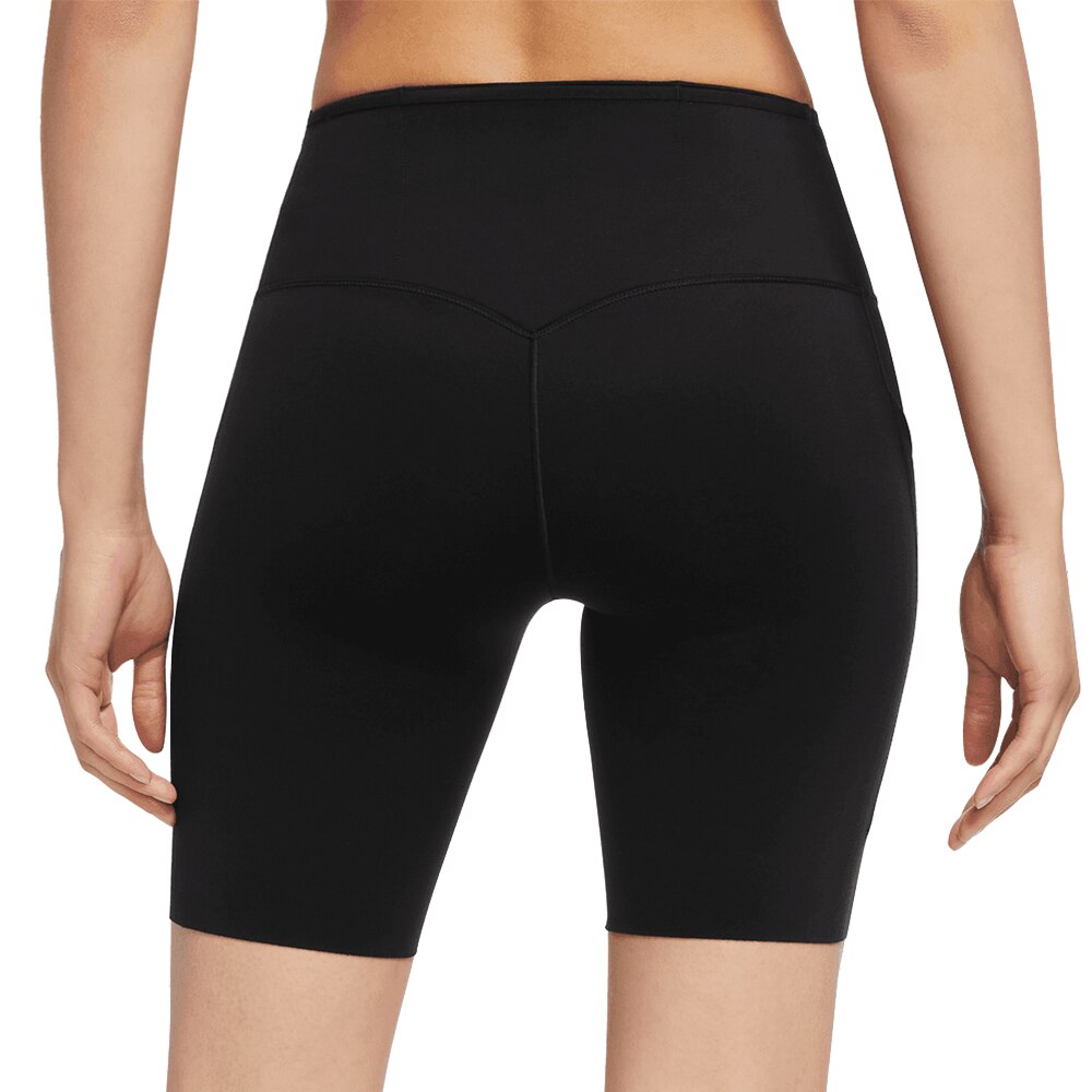 Nike Dri-Fit Go Mid Tights Dame Sort 