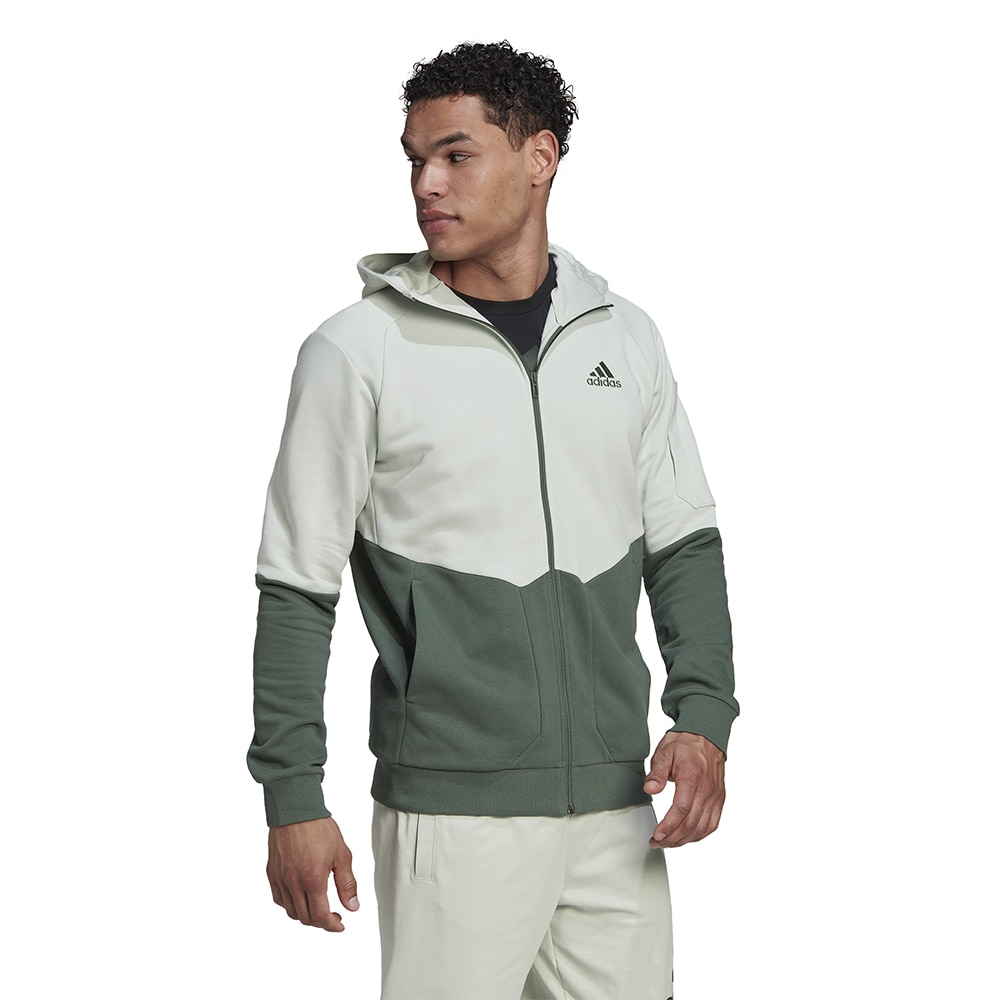 Adidas Essentials4Gameday Full-Zip Hettegenser Herre Grønn 