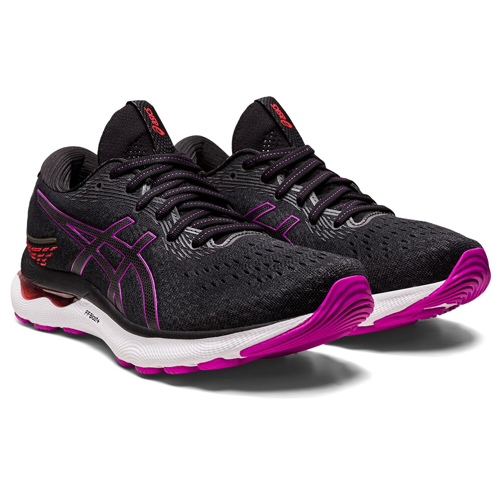 Asics Gel-Nimbus 24 Joggesko Dame Sort/Lilla 