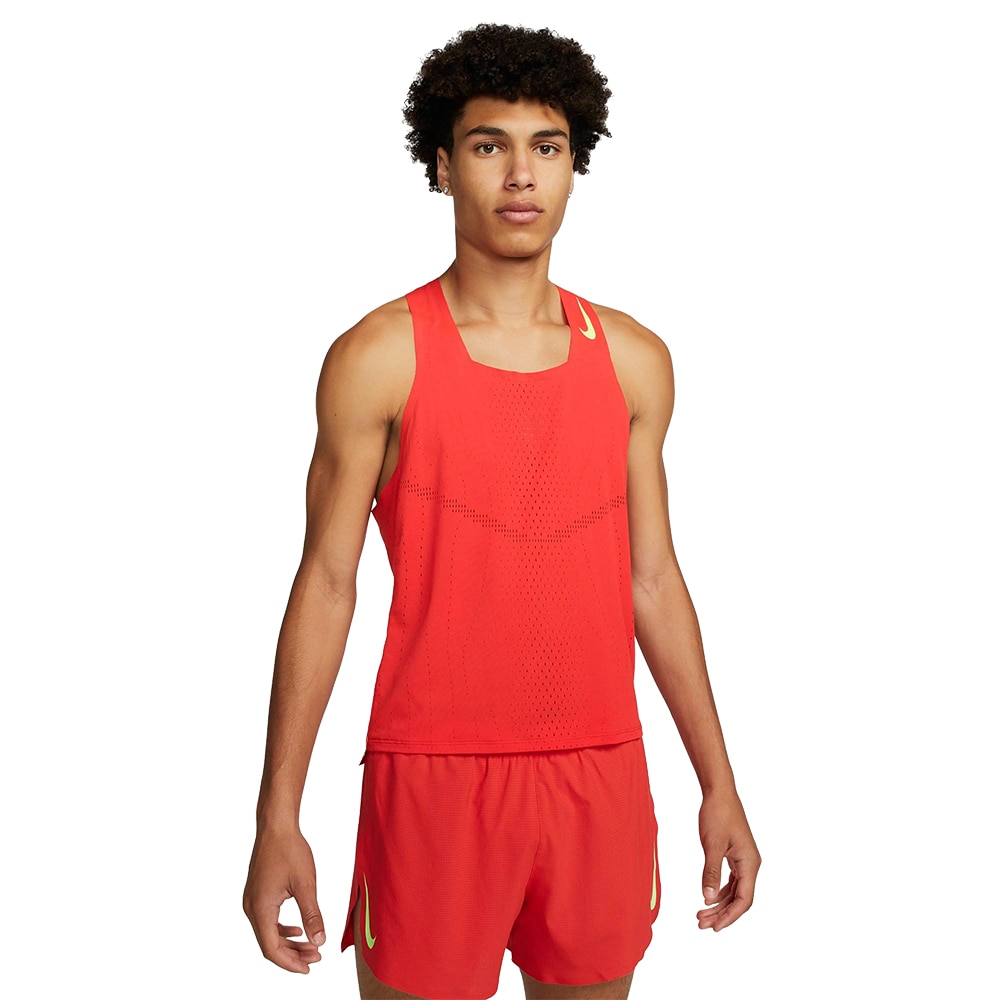 Nike ADV Aeroswift Singlet Herre Rød