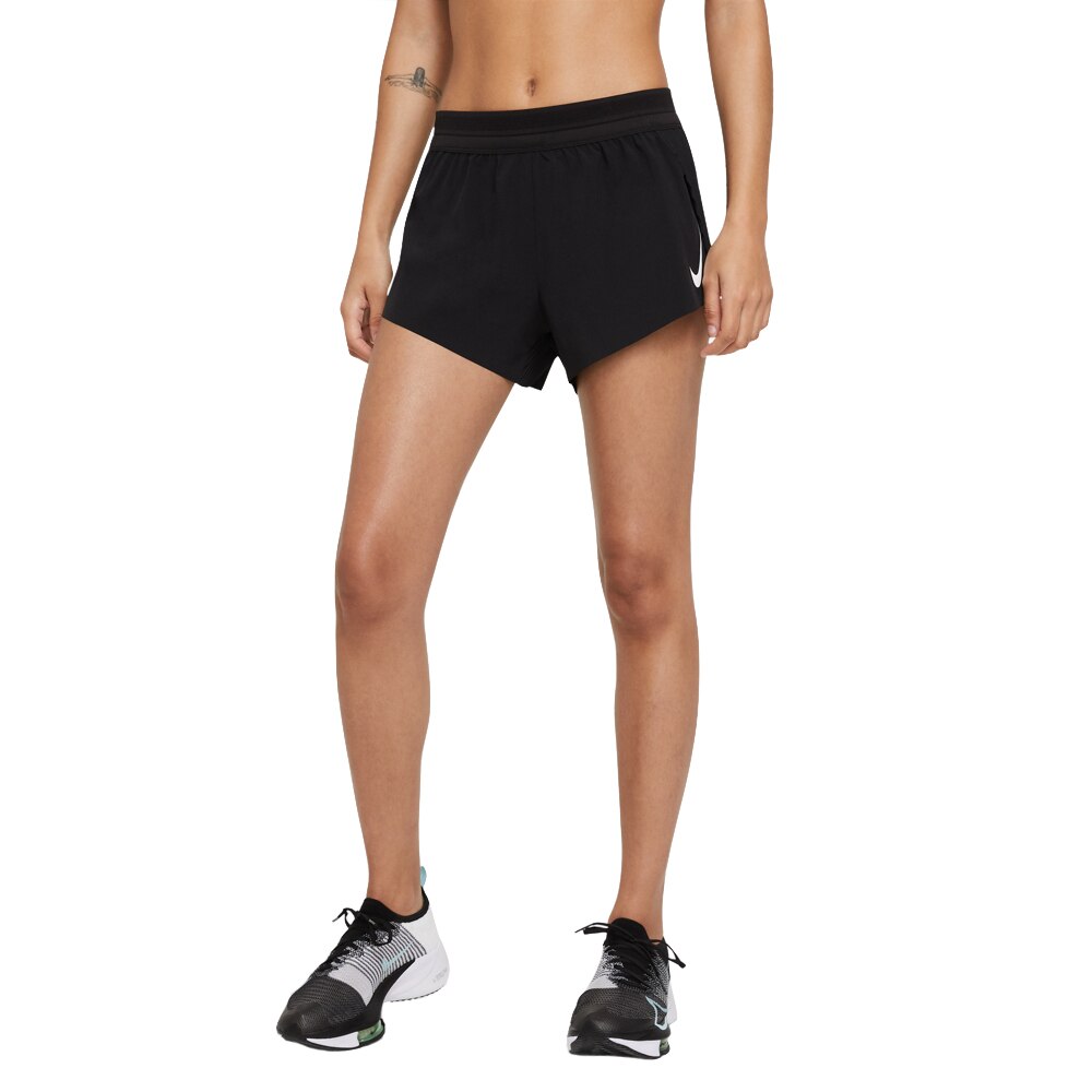 Nike Dri-Fit AeroSwift Løpeshorts Dame Sort 