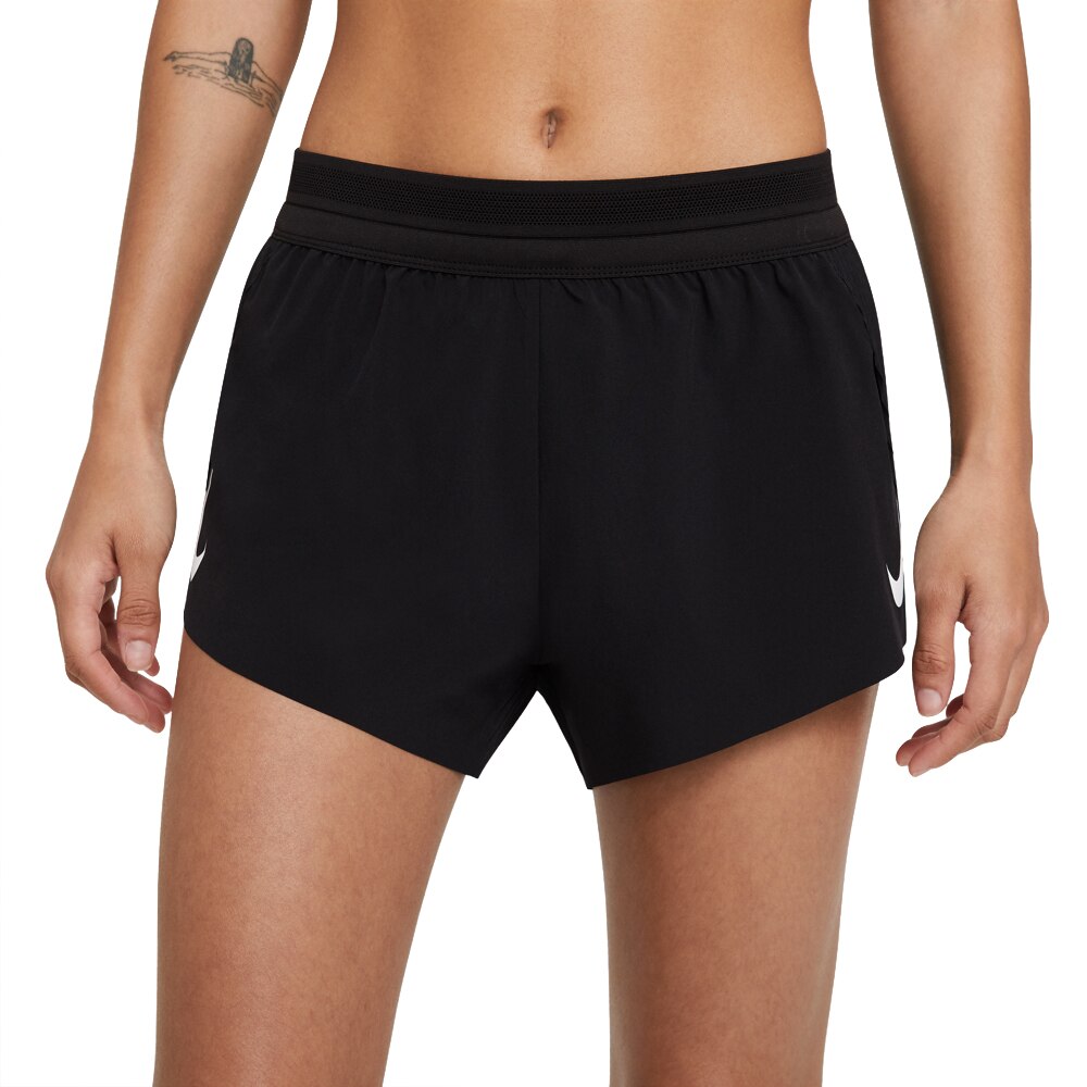 Nike Dri-Fit AeroSwift Løpeshorts Dame Sort 